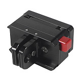 Magnetic Folding Two Card Mini Quick Release Seat 1/4 Arri Screw Positioning Monitor for Instax360 X4/3/2 GOPRO13/12 DJI OSMO 360 action5PRO/4/3 for Action Cameras