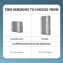 For U.2 NVMe SSD Docking Station USB 3.2 10Gbps SSD Enclosure U.2 (SFF-8639) 2.5  Aluminium Alloy SSD Reader 36W Power Supply
