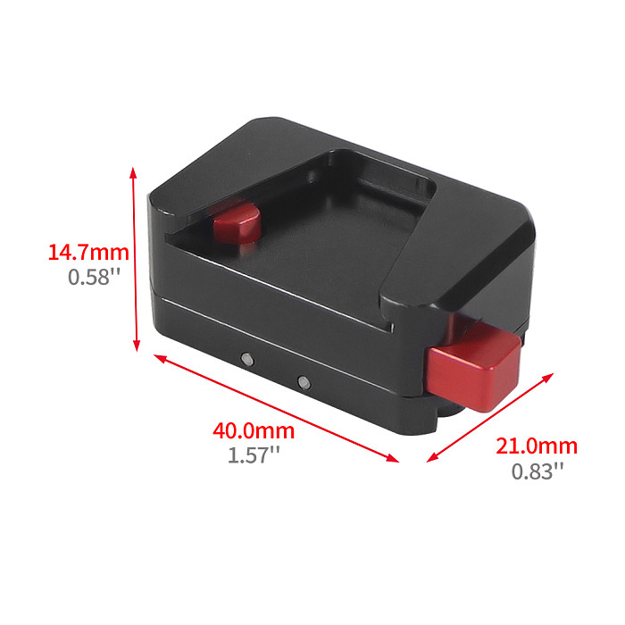 Magnetic Folding Two Card Mini Quick Release Seat 1/4 Arri Screw Positioning Monitor for Instax360 X6/X5/X4/3/2 GOPRO13/12 DJI OSMO 360 action5PRO/4/3 for Action Cameras