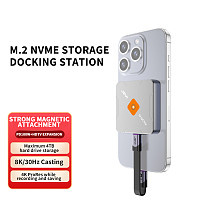For M.2 NVMe 2230 Magnetic SSD Enclosure PD100W+HDTV 8K Type-C M.2 M Key Docking Station for iPhone 15 Pro Max USB 3.2 10Gbps