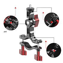 1/4 Screw Camera Bike Mount Bicycle Motorcycle Handlebar Clamp Holder for Gopor Hero 13 12 11 10 9 for Insta360 X4 Action Camera