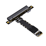 For M.2 NVMe key M to PCI-E 5.0 X16 Graphics Card Extension Cable FFC High Speed Soft Low Loss Cable PCIe 5.0 x4 gen5 128G/bps
