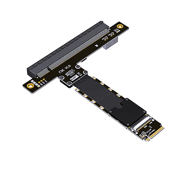 For M.2 NVMe key M to PCI-E 5.0 X16 Graphics Card Extension Cable FFC High Speed Soft Low Loss Cable PCIe 5.0 x4 gen5 128G/bps