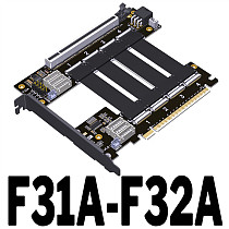 PCIe 4.0 x16 FFC Graphics Card Extension Cable Support Motherboard Bifurcation PCI-E 4.0 x4x8 gen4 256G/bps GPU Extension Cable