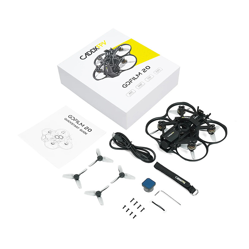 CADDXFPV Gofilm 20  Quadcopter 2 INCH with Moonlight Kit F405HD ELRS AIO 1303 6000KV motors Drone