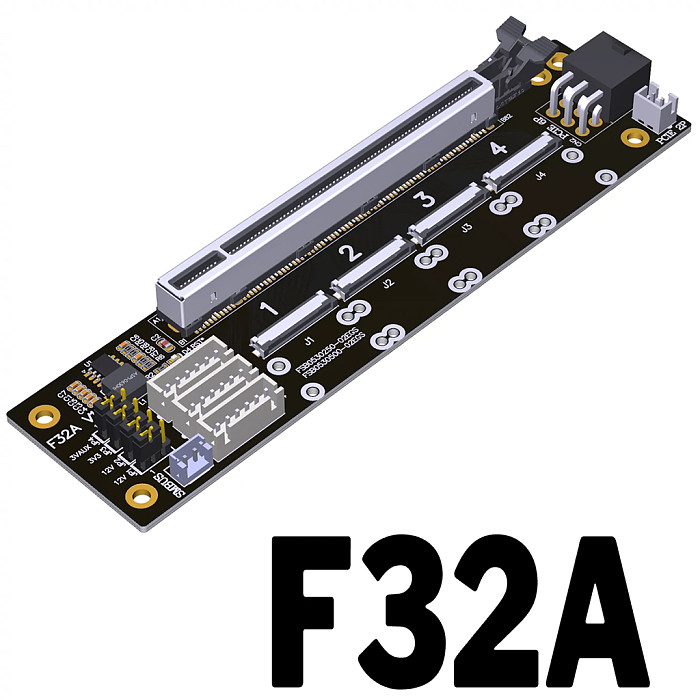 PCIe 4.0 x16 FFC Graphics Card Extension Cable Support Motherboard Bifurcation PCI-E 4.0 x4x8 gen4 256G/bps GPU Extension Cable