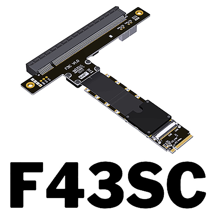 For M.2 NVMe key M to PCI-E 5.0 X16 Graphics Card Extension Cable FFC High Speed Soft Low Loss Cable PCIe 5.0 x4 gen5 128G/bps