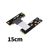 For M.2 NVME to PCI-E X4 Signal Extension Cable PCIe 4.0x4 gen4  Adapter Cable for M2 NVMe SSDs with SATA Power Cable 64G/bps