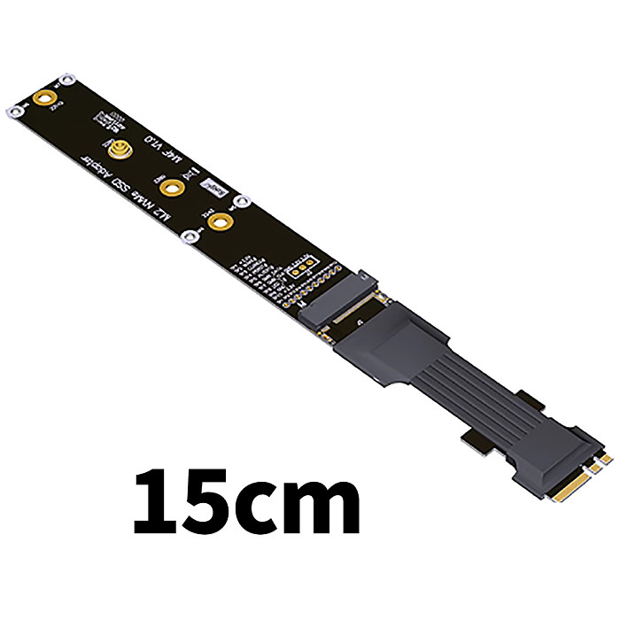 PCIe 4.0 x1 gen4 For M.2 WiFi A.E key to M.2 Key M NVME Extension Cable for M2 NVME SSD Adapter Signal Connection Cable 8G/bps