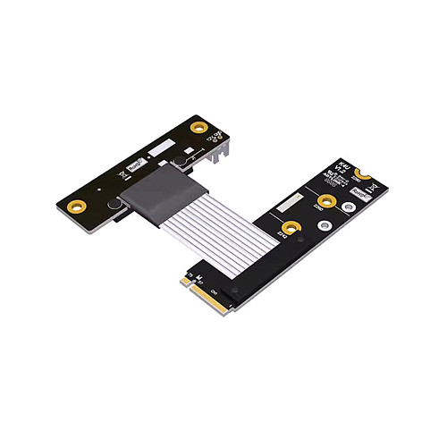 For M.2 NVME to PCI-E X4 Signal Extension Cable PCIe 4.0x4 gen4  Adapter Cable for M2 NVMe SSDs with SATA Power Cable 64G/bps