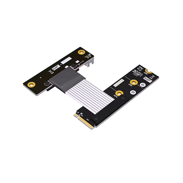 For M.2 NVME to PCI-E X4 Signal Extension Cable PCIe 4.0x4 gen4  Adapter Cable for M2 NVMe SSDs with SATA Power Cable 64G/bps