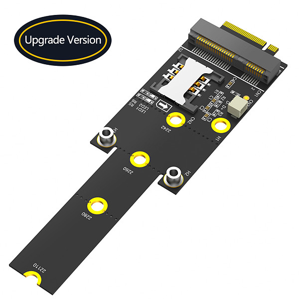 Mini PCI-E to M.2(NGFF ) key M Adapter With SIM card Slot for WiFi/WWAN/LTE Module For M.2 Key M 2242/60/80/110