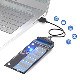 For M.2 NGFF to SATA Adapter Card B Key/B & M Key SSD Converter NGFF M2 to 2.5 Inch SATA III Drivers for NGFF M.2 2280 2260 2242 2230 SSD (Not for M.2 NVME)