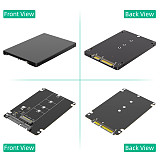 For M.2 SSD to 2.5 SATA Enclosure, B & M Key SATA SSD Converter to 2.5 Inch SATA 3.0 Card with 7mm Plastic Case