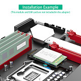 Mini PCI-E to M.2(NGFF ) key M Adapter With SIM card Slot for WiFi/WWAN/LTE Module For M.2 Key M 2242/60/80/110
