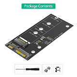For M.2 NGFF to SATA Adapter Card B Key/B & M Key SSD Converter NGFF M2 to 2.5 Inch SATA III Drivers for NGFF M.2 2280 2260 2242 2230 SSD (Not for M.2 NVME)