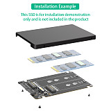 For Dual M.2 B Key/B&M Key SSD to 2.5  SATA III With Plastic Enclosure Support NGFF M.2 Key B SATA-bus SSD