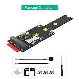 Mini PCI-E to M.2(NGFF ) key M Adapter With SIM card Slot for WiFi/WWAN/LTE Module For M.2 Key M 2242/60/80/110