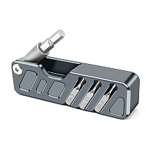 ﻿ Multi functional wrench folding hexagonal 90° bending set 3/16 imperial hexagonal metric plum blossom 2 3 4 5mm wrench