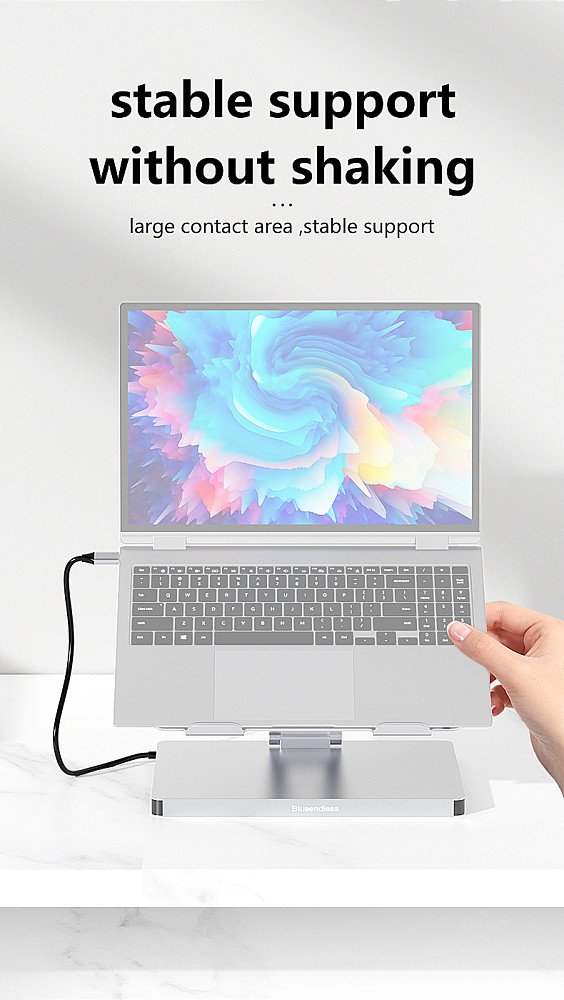 5Gbps Ipad Stand USB C Hub 4K 60HZ HD Type-C 100W PD SD/TF Slot Card Reader USB 3.010 In 1 Type-C Docking Station Ipad Holder