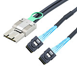 PCIE MINI SAS SFF-8088 8X I/O 68P to 2 SAS 8087 36P 4X PCI Express Connection Cable