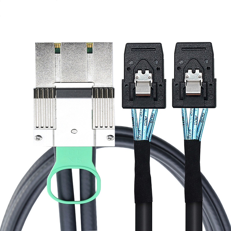 PCIE MINI SAS SFF-8088 8X I/O 68P to 2 SAS 8087 36P 4X PCI Express Connection Cable