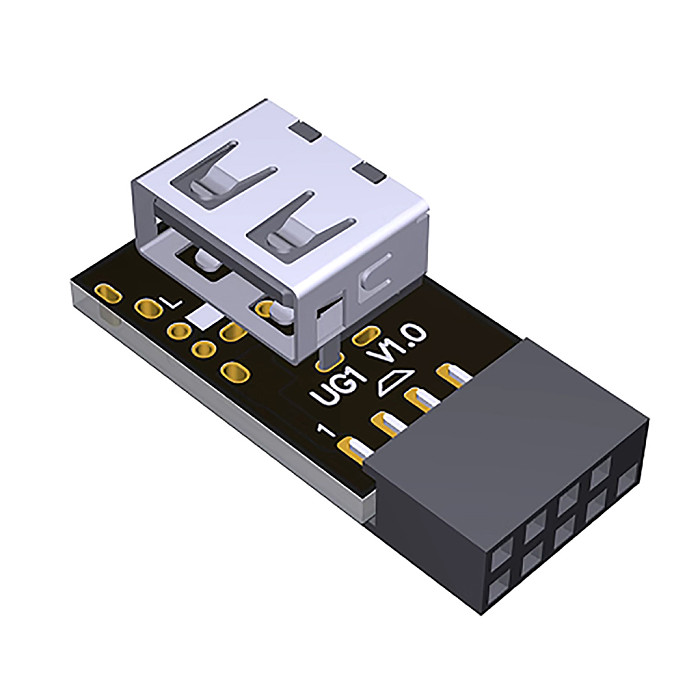 9PIN to USB 2.0 Adapter Built-in Wireless Mouse Keyboard Receiver Bluetooth-Compatible Wireless Network Cards for ITX Chassis