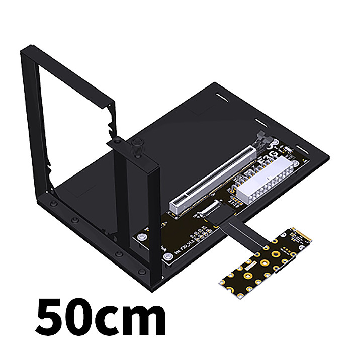 PCI-E 5.0 X16 Notebook Graphics Card GPU External Extension Cable for M.2 NVMe key M Docking Station for ITX/STX Motherboard NUC