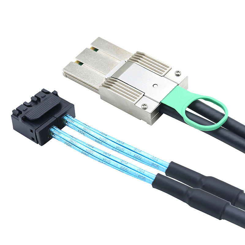 PCIE MINI SAS SFF-8088 8X I/O 68P to Dual Port HD8643 8X Server Connection Cable
