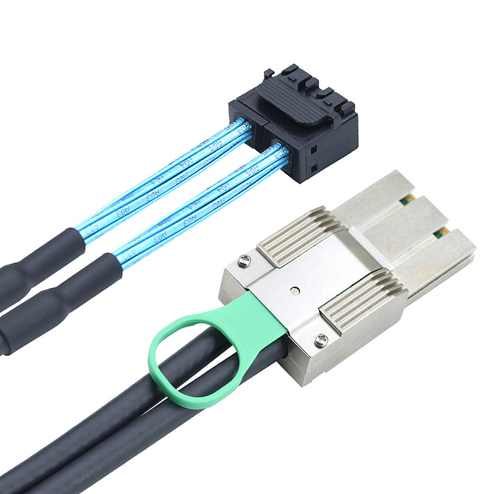 PCIE MINI SAS SFF-8088 8X I/O 68P to Dual Port HD8643 8X Server Connection Cable