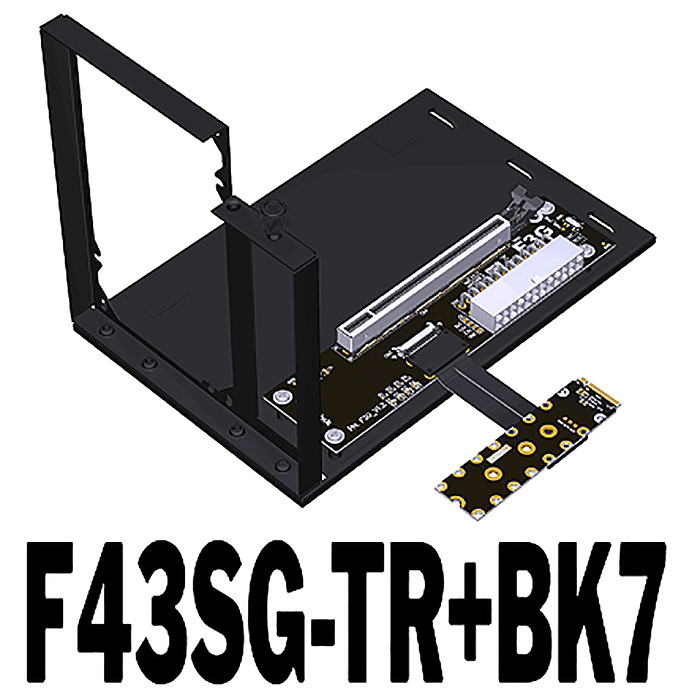 PCI-E 5.0 X16 Notebook Graphics Card GPU External Extension Cable for M.2 NVMe key M Docking Station for ITX/STX Motherboard NUC