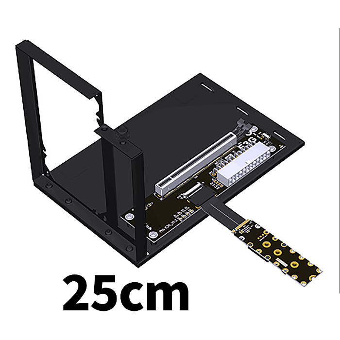 PCI-E 5.0 X16 Notebook Graphics Card GPU External Extension Cable for M.2 NVMe key M Docking Station for ITX/STX Motherboard NUC
