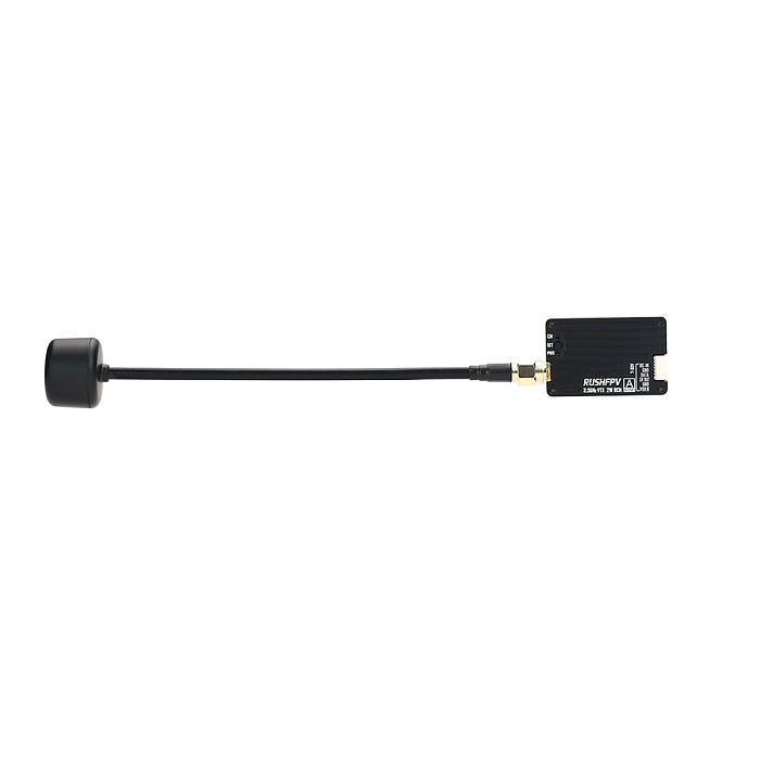RUSHFPV 3.3GHz 2W VTX with RHCP SMA Circular Polarized Antenna Supports IRC Tramp Protocol for RC FPV Long Range Drone