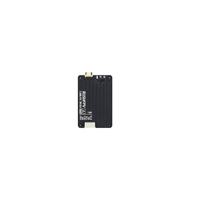 RUSHFPV 3.3GHz 2W VTX with RHCP SMA Circular Polarized Antenna Supports IRC Tramp Protocol for RC FPV Long Range Drone
