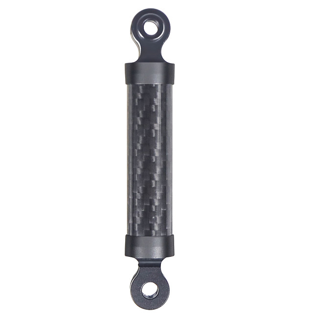 15mm Carbon Fiber Aluminum Alloy Two Card To Three Card Extension Rod Helmet Fixed Seat Adapter for GOPRO13/ DJI Osmo Action All Series