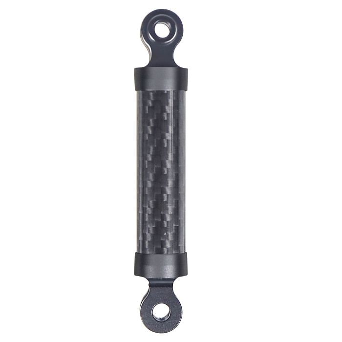 15mm Carbon Fiber Aluminum Alloy Two Card To Three Card Extension Rod Helmet Fixed Seat Adapter for GOPRO13/ DJI Osmo Action All Series