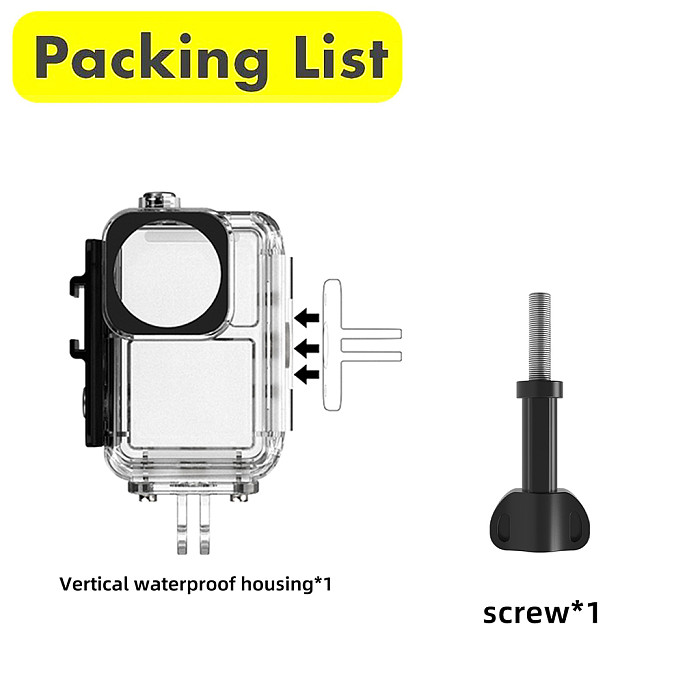 Underwater 45M Waterproof Case Diving & Swimming Protective Housing Shell For DJI OSMO Action 3 4 5 Sports Camera Accessories