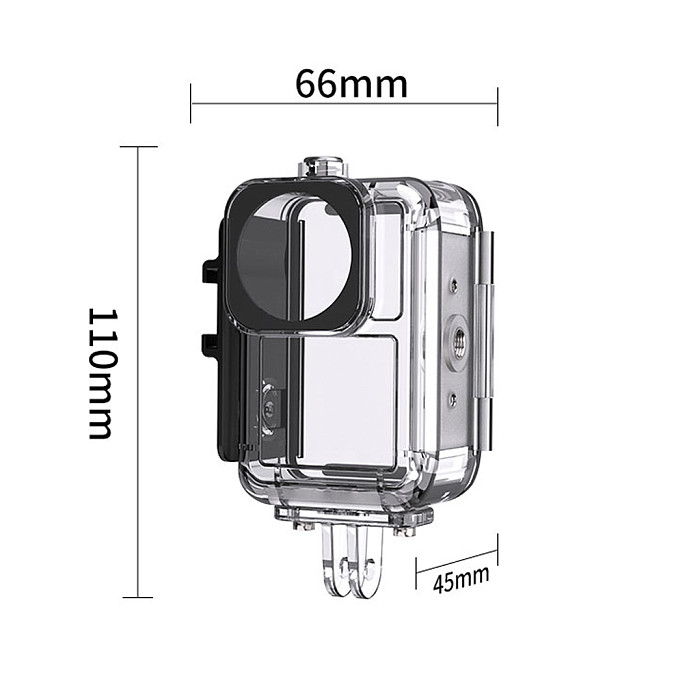 Underwater 45M Waterproof Case Diving & Swimming Protective Housing Shell For DJI OSMO Action 3 4 5 Sports Camera Accessories