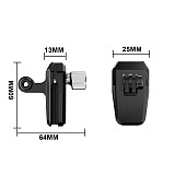 Motorcycle Windshield Clip Aluminum Alloy Mount for GoPro Hero 13 12 11 Insta 360 X3 for DJI Osmo Action 5 4 Camera Accessories