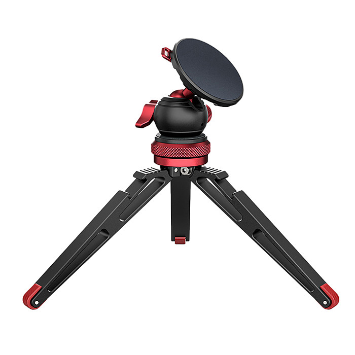 Tripod Multi Functional Universal Gimbal Mobile Live Streaming Magnetic Portable Vlog Aluminum Alloy 1/4 Screw Interface Camera Small Tripod