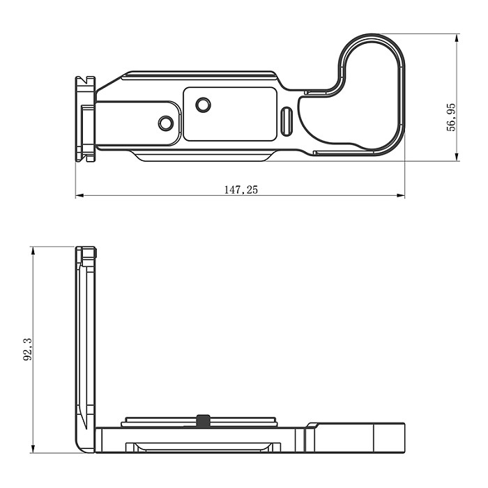 Expansion L-type Quick Release Plate Horizontal Vertical Shooting L Plate Bracket Holder for Hasselblad X2D Camera Accessories