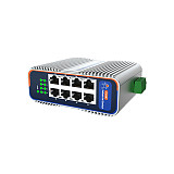 Aluminum Housing DIN-Rail Gigabit Industrial Ethernet Switch USR-ISF1005/ISF1008 For Energy Storage/Automated Industry/Traffic Monitoring Scenarios