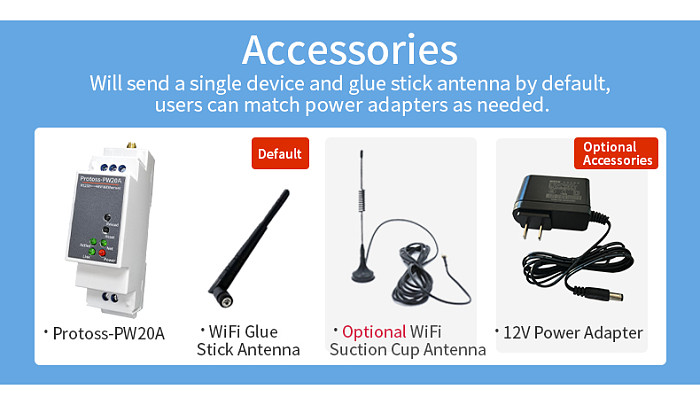 PW20A-M PW20A-H Gateway RS232 to WiFi/Ethernet serial communication server router PW20A