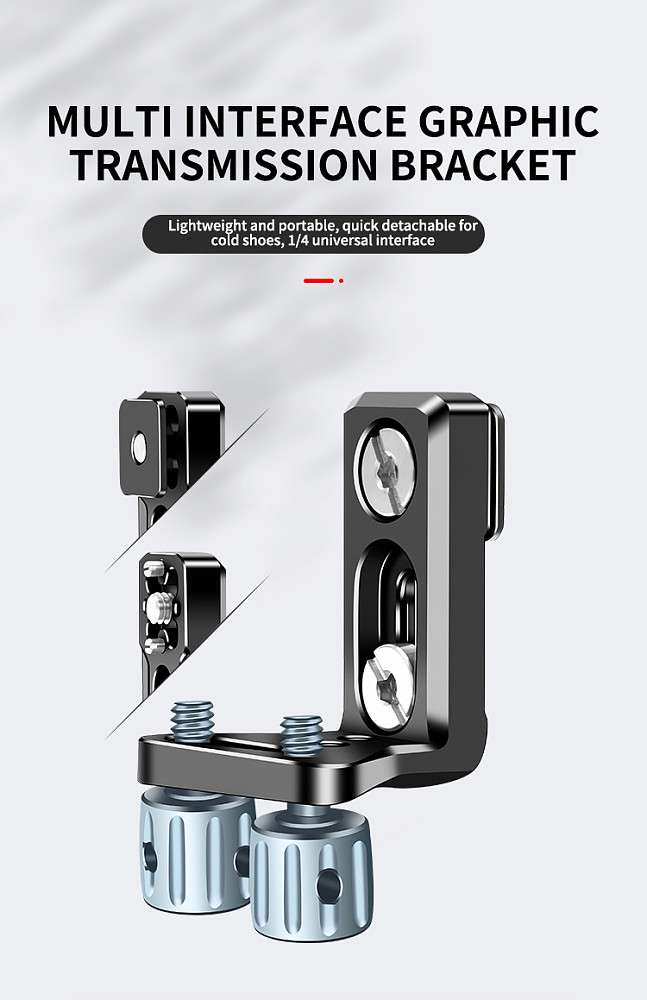 Universal Multi Interface Transmission Transmitter Photography Bracket Cold Boots Quick Disassembly For DJI For 1/4 DSLR camera Cage 