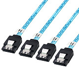 4/6/8 SATA to 4/6/8 sata 4.0 7p Female 90/180 Degree with Braided Mesh for Server Computer Host SSD SATA Hard Disk Adapter Cable