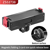 Magnetic Base Quick Release Mount for Insta360 Go 3 GO 3S 1/4  Screw Tripod Adapter Removal Bracket Action Camera Accessories