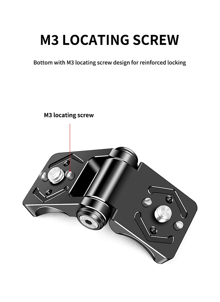 L Plate Holder Folded Arri Positioning Adapter for Monitor Mount V-mounting Plate Camera Cage for DJI SDR Transmitter Bracket