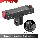 Magnetic Base Quick Release Mount for Insta360 Go 3 GO 3S 1/4  Screw Tripod Adapter Removal Bracket Action Camera Accessories