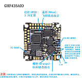 JHEMCU GHF435AIO 20A Flight Controller 2-4S with OSD Baro Blackbox 16MB GPS Built-in ELRS 2.4G CRSF for RC FPV Freestyle Drone