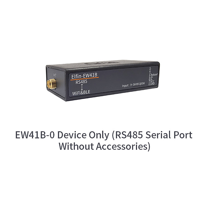EW40B/EW41B/EW40B-0/EW41B-0/EW42B-0  Elfin Serial Server RS232 / RS485/ TTL to WiFi BLE  Support Ali IOT and MQTT Remote Configuratio
